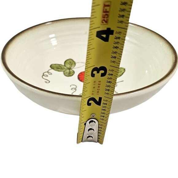 Vtg Metlox Poppytrail California Strawberry Ceramic Soup Salad Bowls – Set of 3 - Picture 7 of 16